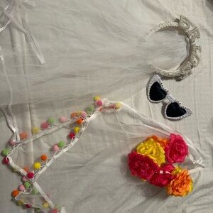 Bachelorette Bundle White and Fiesta Hair Accessories